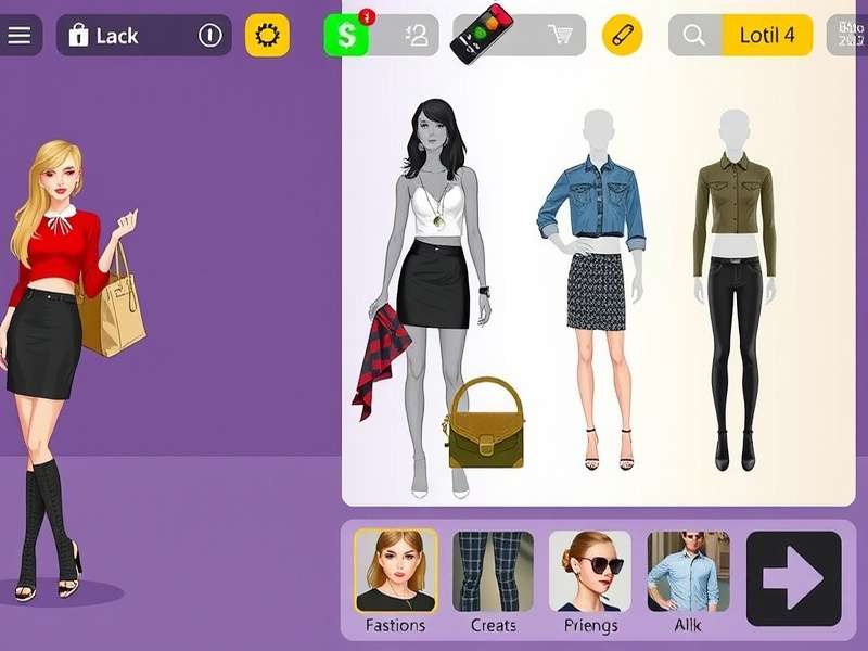 Street Style Sensation game screenshot showing fashion design